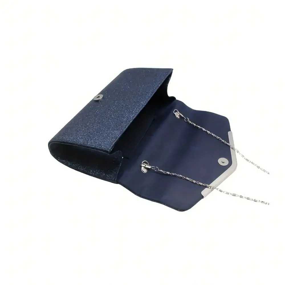 1pc Ladies Dinner Bag With Chain Sparkling Silver Long Wallet Suitable for Various Weddings and parties Z251017