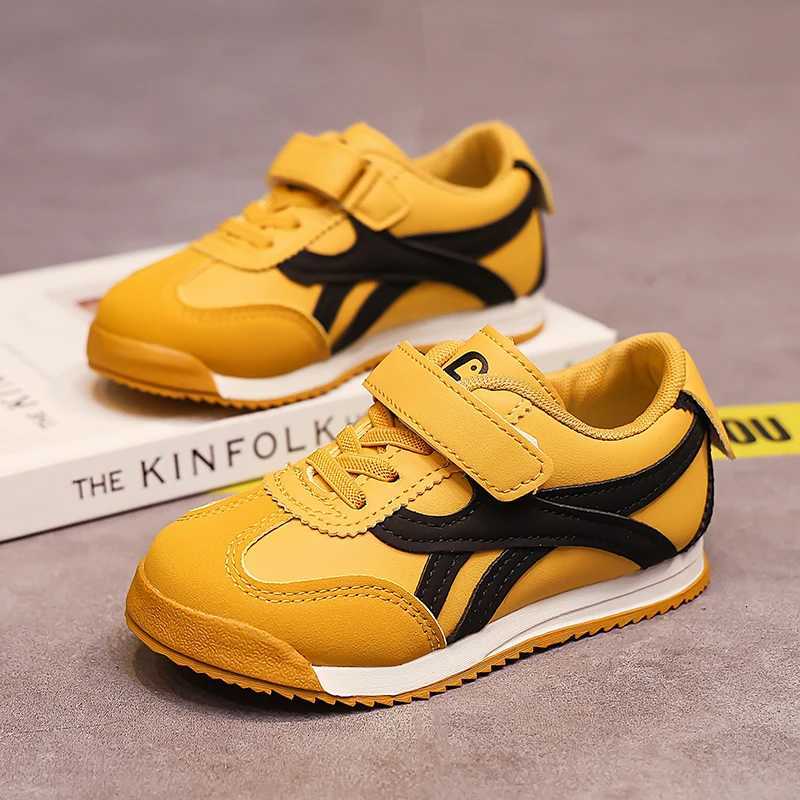 Autumn Yellow Toddler Shoes Boys Hook Loop Lightweight Sneakers Girl Low Cut Running Shoes Kids Trainers zapatillas de deporteT251017