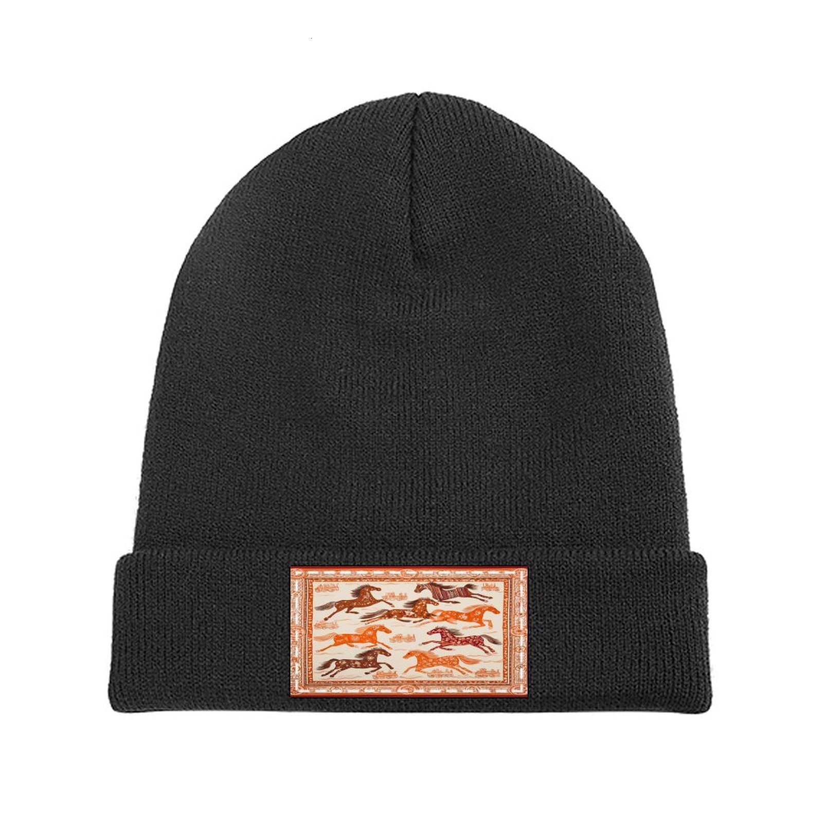 H Designer beanie hat beanie bonnet winter hat beanie luxury Horse striped pattern mens womens beanie winter skull cap bobble hat polo beanie H10