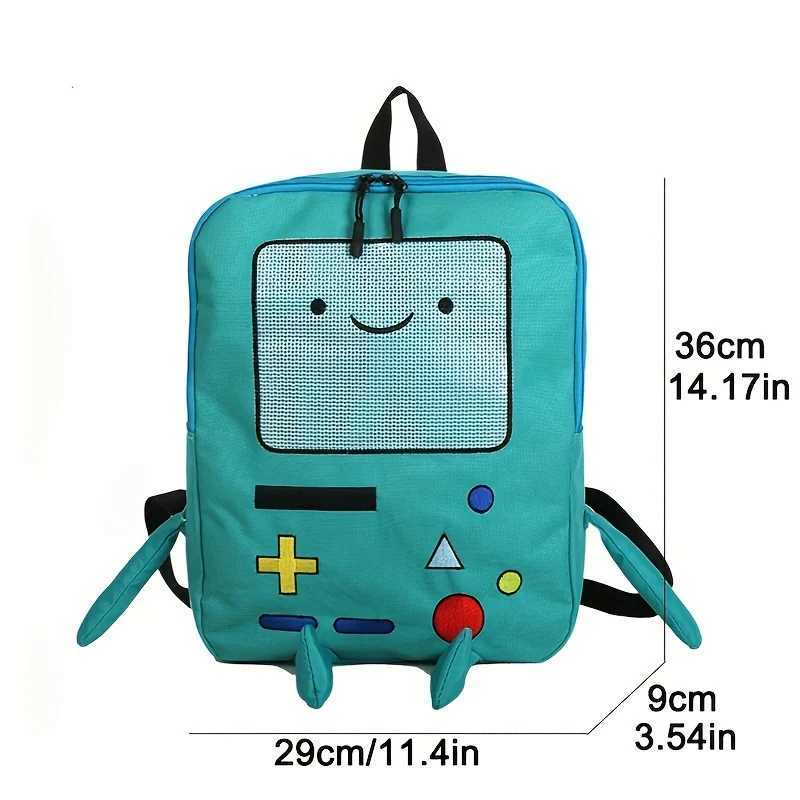creative robot design backpacks for firls funny games console pattern backpack for women cute cartoon canvas backpack travel bag Z251017