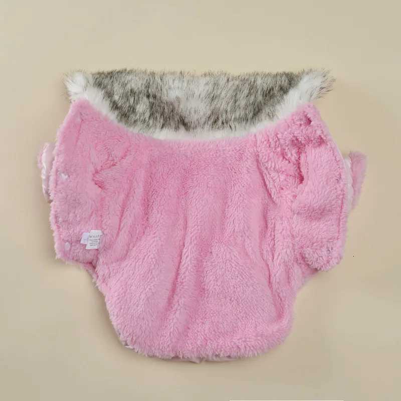 Newest Winter Pet Dog Coat Jacket Simulation fur Collar Pet Costume for Small Dogs Maltese Overalls Puppy Cat Clothing PantsW251017