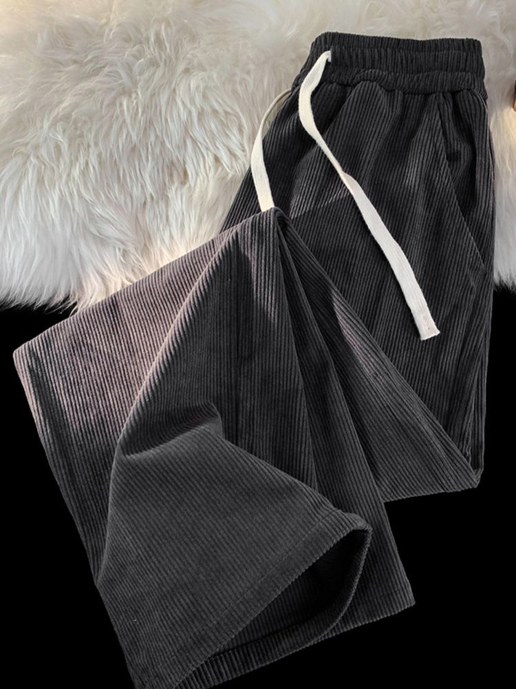 American Casual Corduroy Pant Collection: Flowing Fabric, Loosely Fitted Legwear