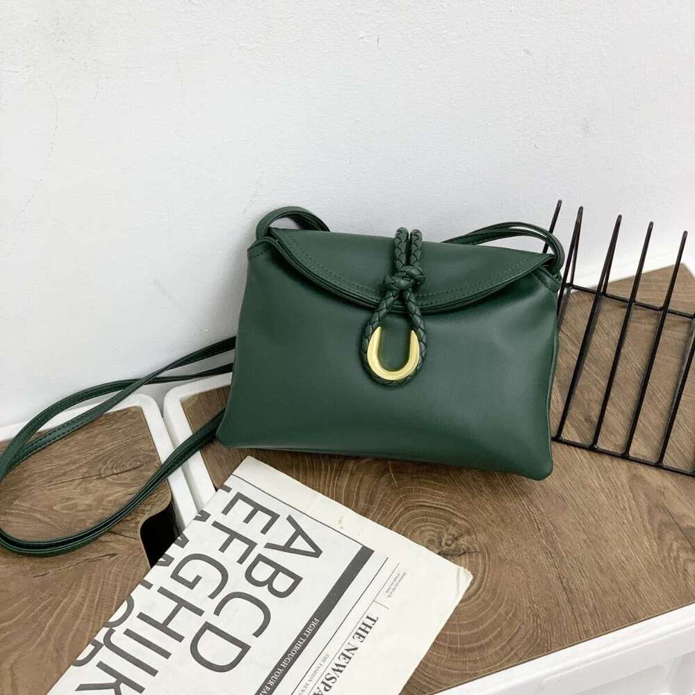 25 New Shu Qi Same Style B Brand Liberta Woven Genuine Leather Clutch Fashion Envelope Single Shoulder Crossbody Bag