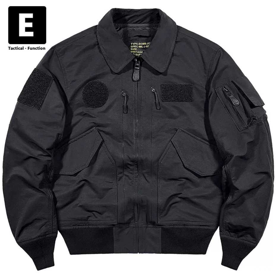 Bomber Jacket Men Techwear Cargo Jacket Spring Autumn Streetwear Baseball Jacket Coats Male Military Pilot Coat J251017