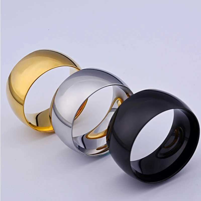 New Width 115mm Titanium Steel Ring Smooth Couple Ring for Men Wedding Jewelry Engagement GiftW251017