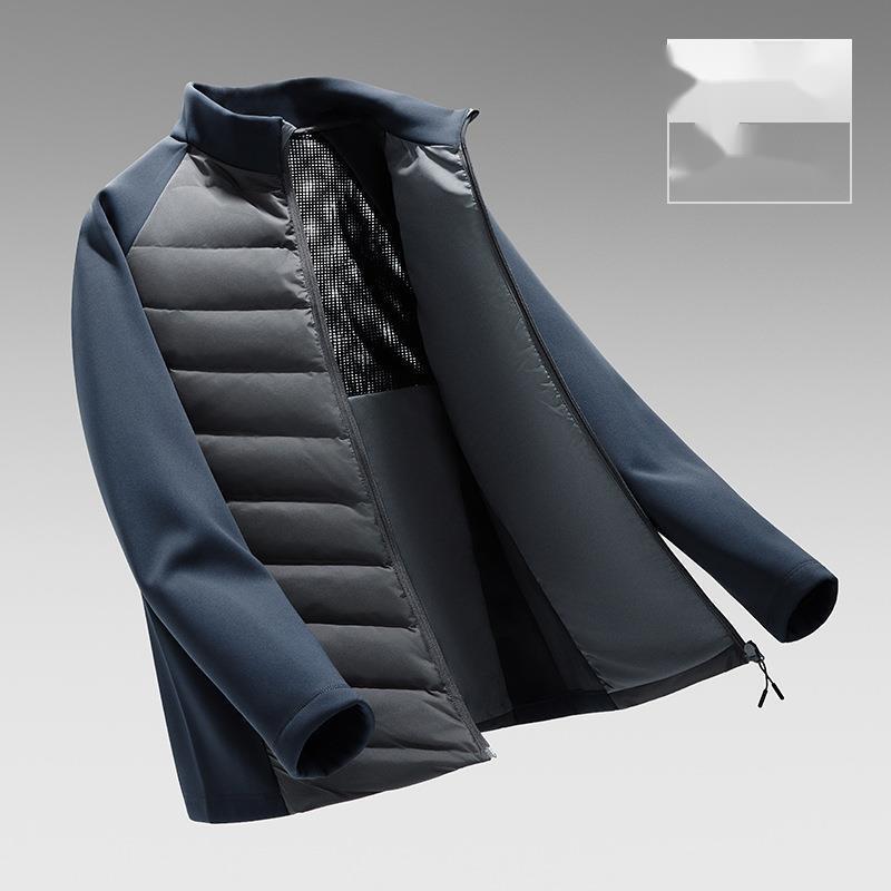 2025 Winter New Men's Stand Collar Lightweight Down Jacket Down Jacket 90 New National Standard Youth