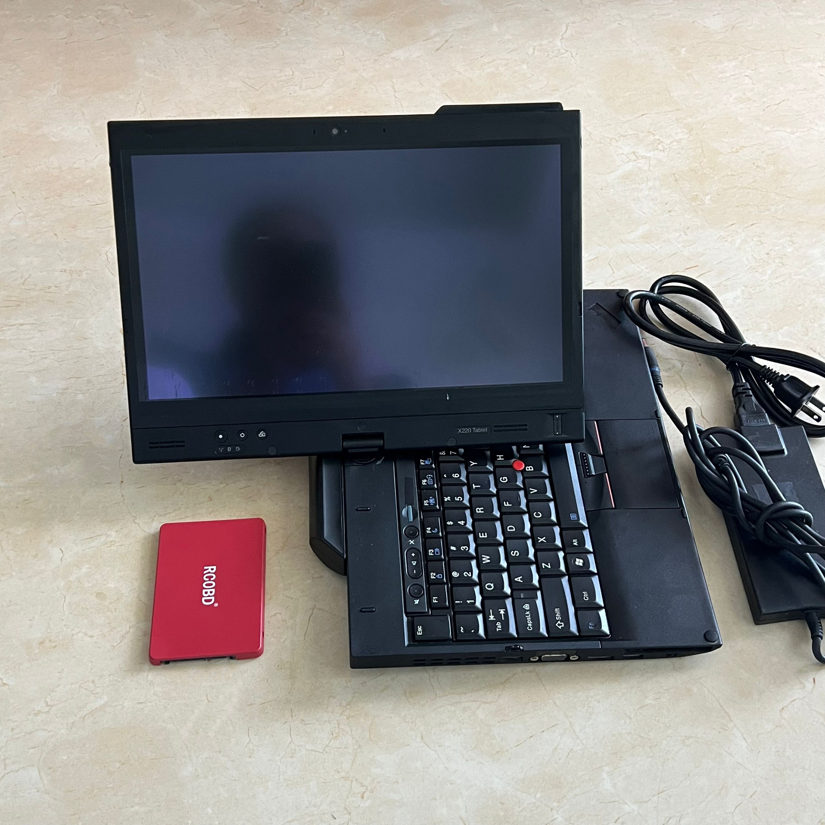 MB STAR C4 SD Wifi Connect Doip Protocol with Used Touch Screen X220T I5 8G Auto Diagnostic Tool OBD2 Cable Multiplexer Ready to Work