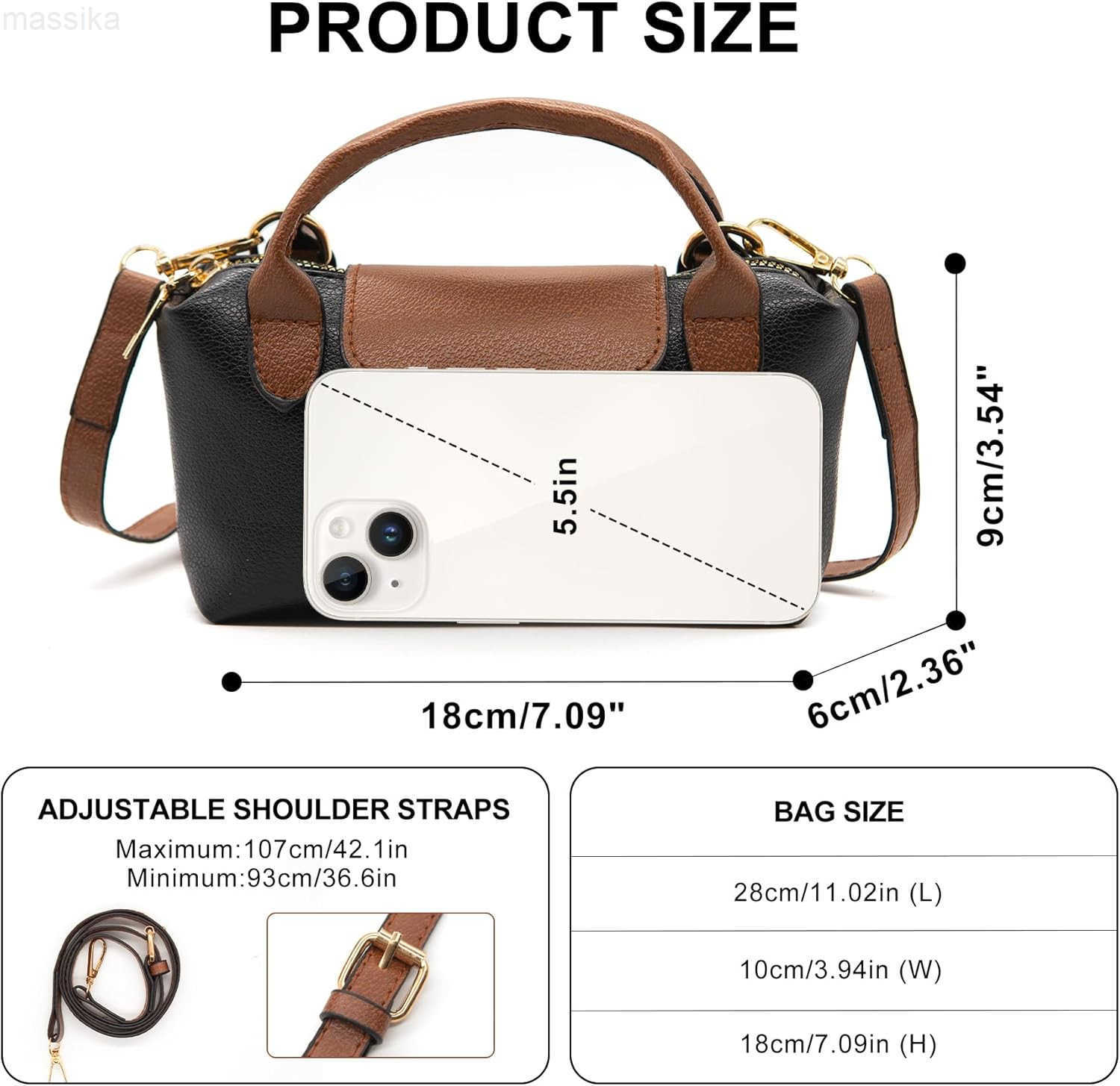 Mini Crossbody Bag for Women Vegan Leather Small Shoulder Handbag Top Handle Tote Hobo Purse Phone Clutch Bag M251017