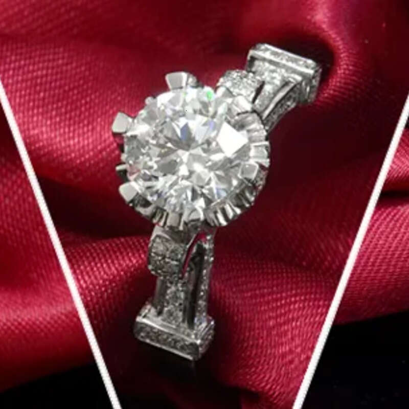 Victoria Wieck Jewelry Solitaire Sterling sier White sapphire Simulated Dia Wedding Engagement Crown Band Rings Size 4-10