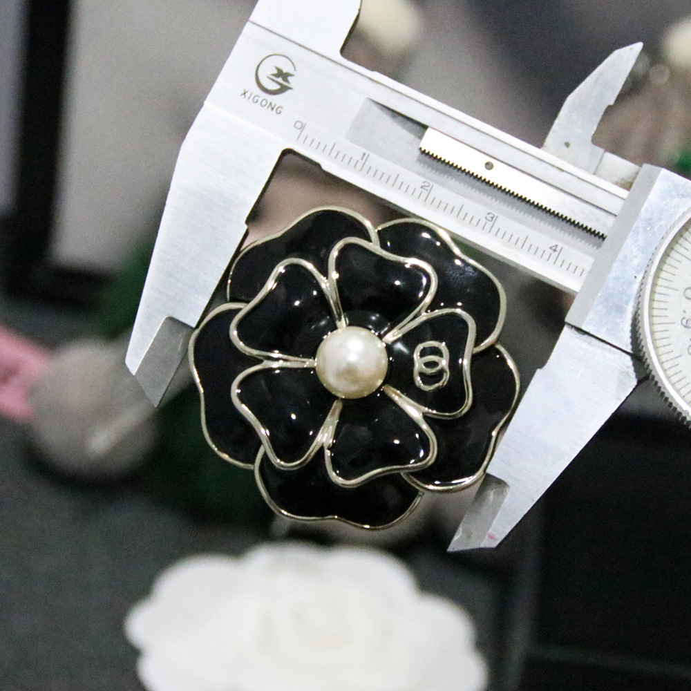 designer brooch 9770 new french oil drop camellia brooch grandma fashion highend vintage style