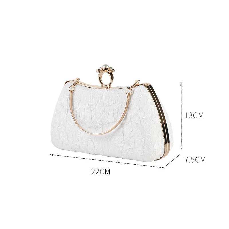 Yellow Clutch Purse Luxury for Women Wedding Luxury Designer Handbags Pearl Fashion Crossover Shoulder Bag for Party Wallets Z251017