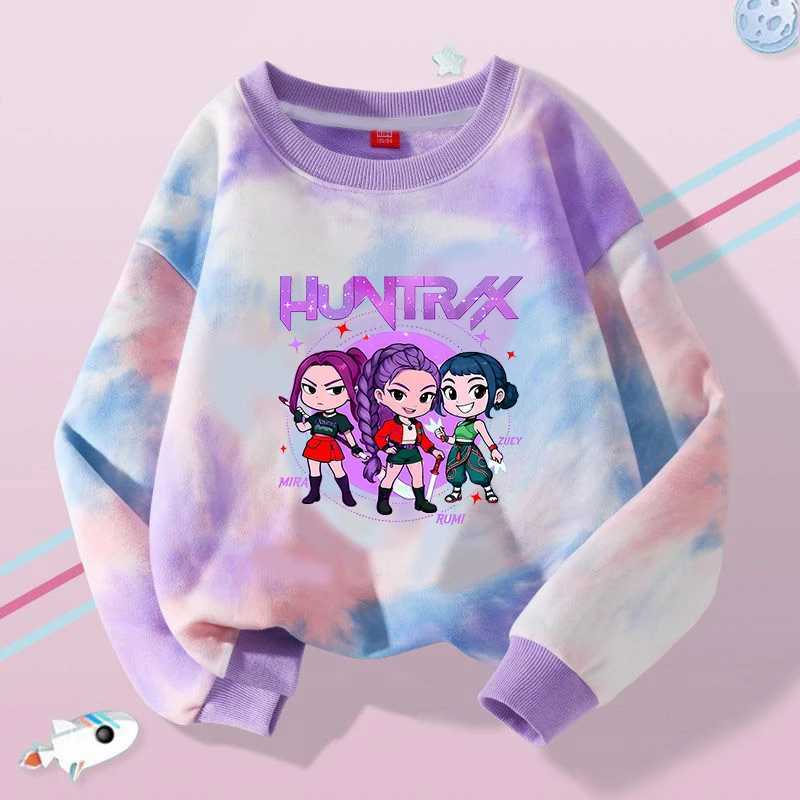 KPop Demon Hunters Hoodie Girl Anime Sweatshirt Autumn Winter Insulation Sweater Longsleeved Clothing Top Birthday Gift C251017