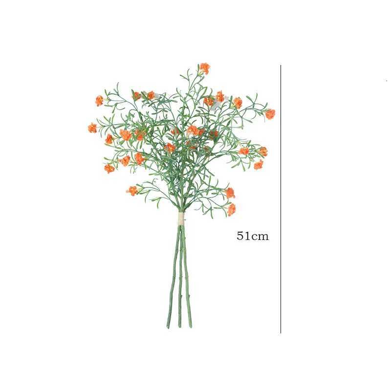 Pink Orange Starry Sky Simulation Flower Fragrance Snow Plum Fake Flowers Wedding Hall Set Home Decoration Fake Flower Bouquet C251017
