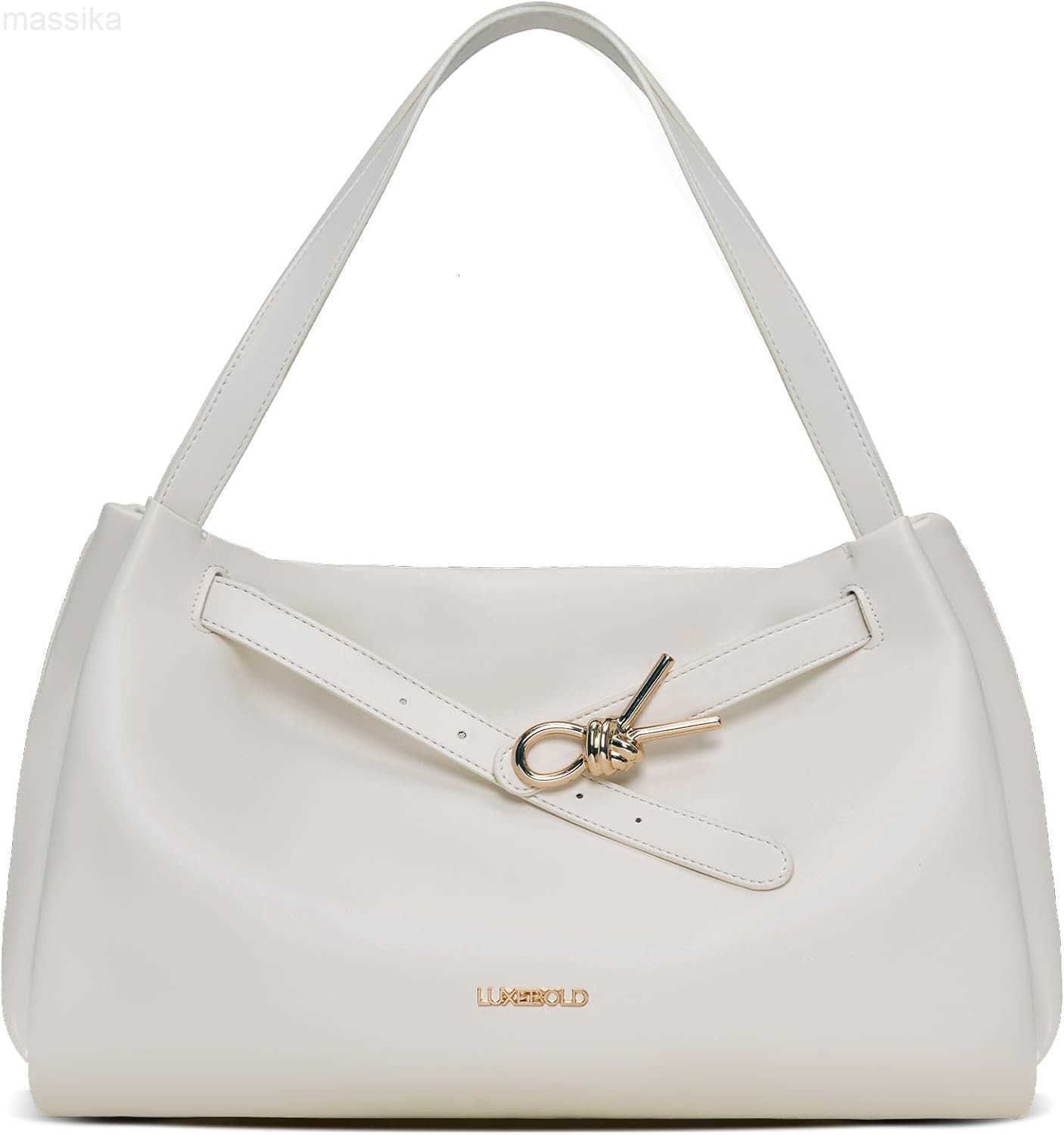 Hobo Bag for Women Soft Shoudler Handbags Slouchy Purses with Belted Detailing M251017