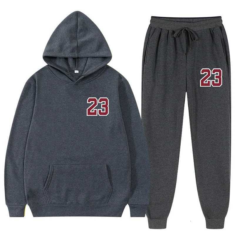 2025 Autumn Winter HoodiesPants Two Piece Set Men Hoodies Tracksuits Jogger Pants thick Warm Clothes Men neutral style Z251017