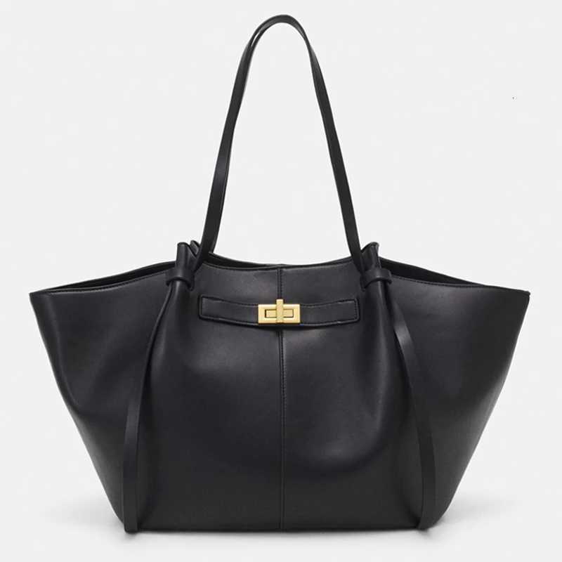 Fashion Large Capacity Trapeze Bag Designer Chic Lock Women Shoulder Bags Luxury Pu Leather Handbags Trend Underarm Bag 2025 Z251017