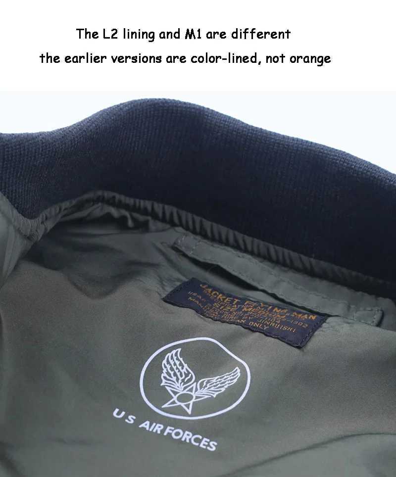 USAF L2B Flight Jacket Mens Military Lightweight Windbreaker J251017