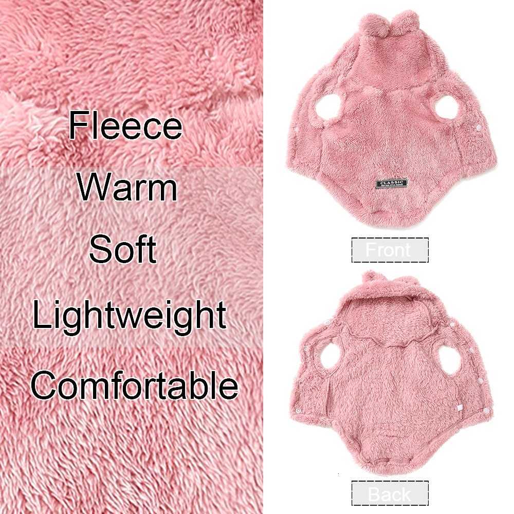 Soft Dog Hoodies For Winter Fleece Warm Pet Hoodies For Small Medium Dogs Cats Rabbit Ear Funny Pets Costume Cute Yorkshire CoatW251017