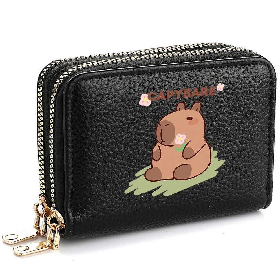 1pc Capybara Wallet Cartoon Print Womens Cute Coin Wallet Slim Wallet Credit Card Holder WalletW251017