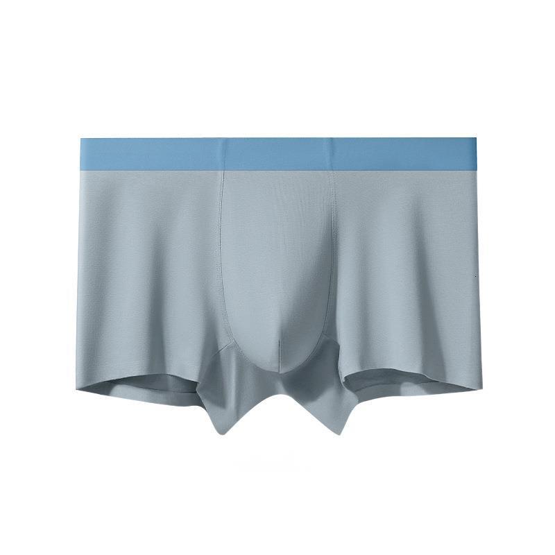 5 Pcs RC Seamless Boxer Modal Antibacterial Inner Mid-Waist Breathable Solid Color Plus Size Four-Corner Breathable Antibacterial