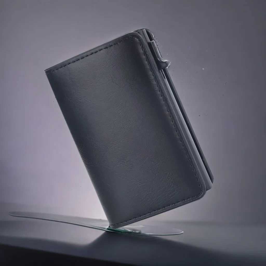 Premium Metal Card Holder Men with OneTouch Eject Thin RFID Protection AntiTheft WalletW251017