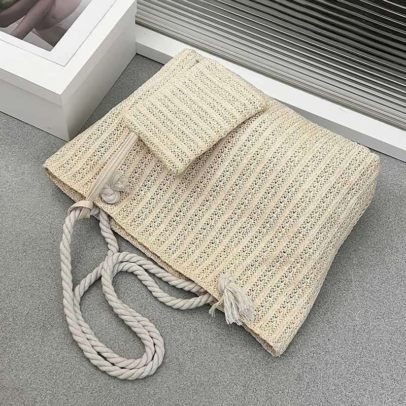 Designer Women Handbags Fashion Large Capacity Straw Tote Bag Summer Beach Bag Casual Bali Big Purse Z251017
