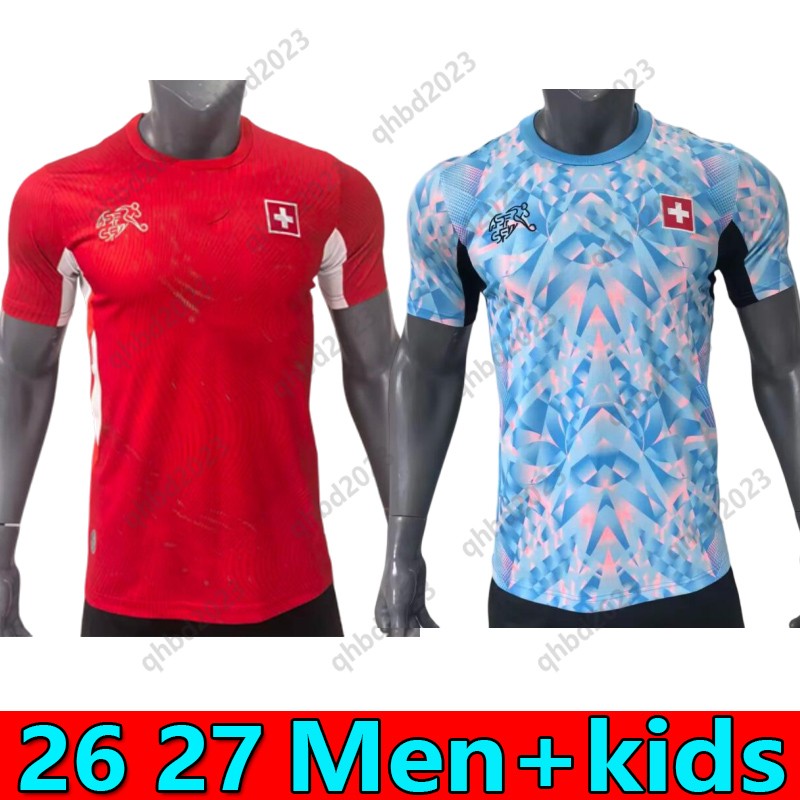 2026 2027 World Cup kids soccer Jerseys 26 27 Switzerland National Team Football Home Away Men fans football shirts