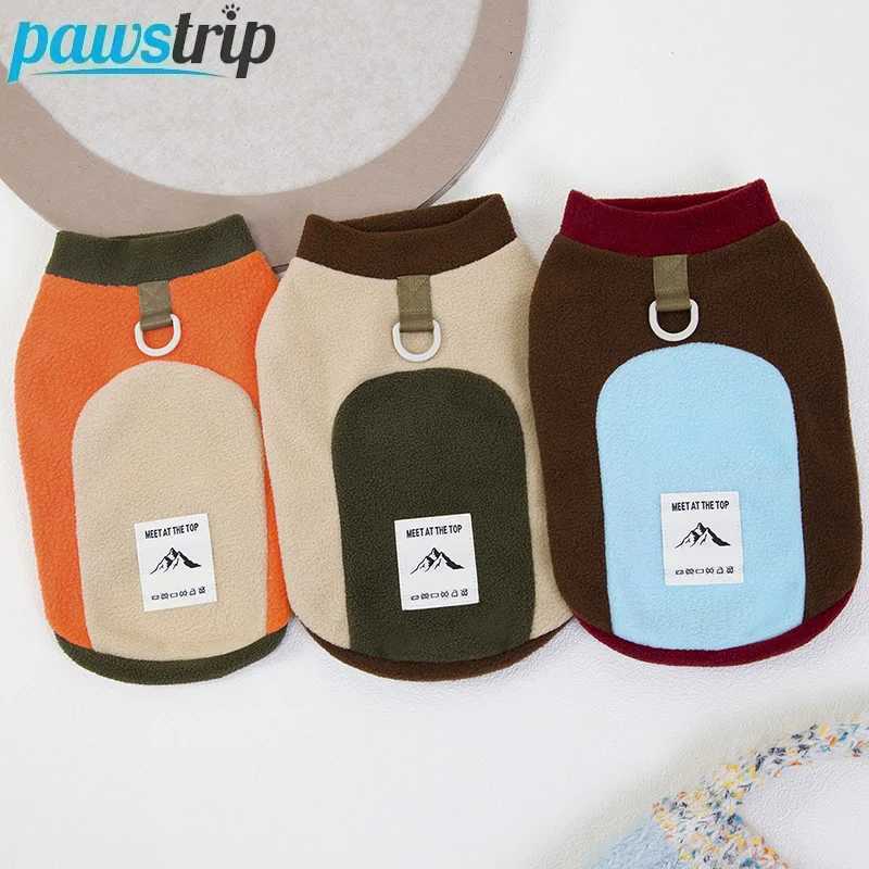 Winter Warm Pet Dog Coat with DRing Fleece Dog Clothes for Small Medium Dogs Puppy Clothes Outfit Dog AccessoriesW251017