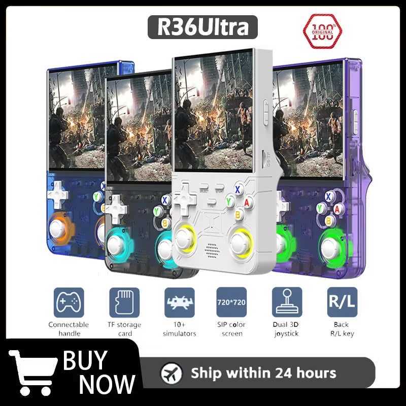 Open Source R36ultra Retro Handheld Video Game Console Linux System 40 Inch R36S Ultra Portable Pocket Video Player GamesXJ251016