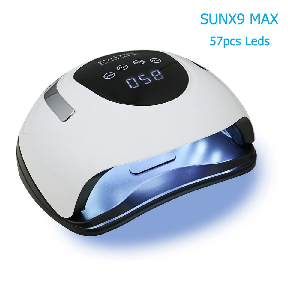 SUNX9 Max UV LED Nail Lamp Nail Dryer 57 LEDs Manicure Lamp Portable Nail Gel Polish Lamp Professional Manicure Machine 251014