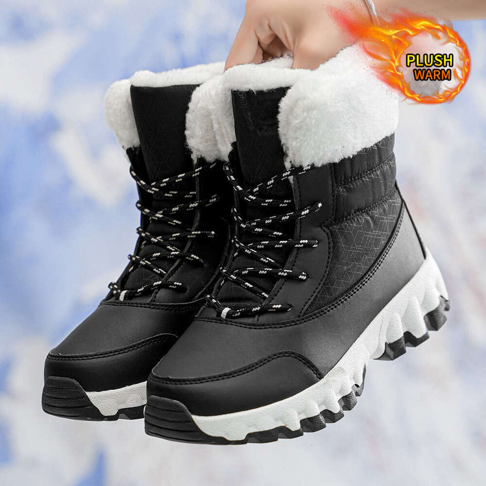 & 'S Thermal High-Top Boots-Like - Heavy-Duty Rubber Easy Slip-On Design, Heels Cold Weather, Autumn Summer And Slippers Fall Fleece, Woman Flat 