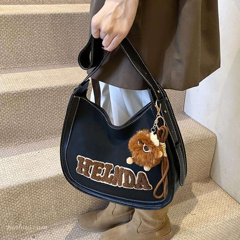 Super Popular Niche Matte for Women Designer Bags 2024 New Autumn Winter Versatile Crossbody Single Shoulder Underarm Bucket Bag