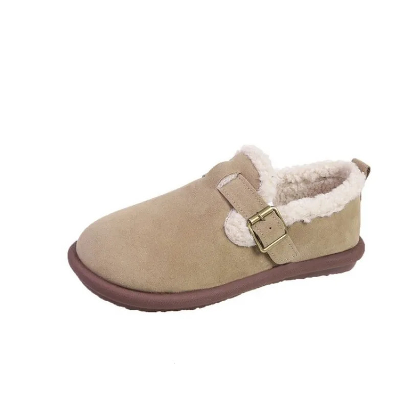 Plus Size 3543 Autumn Winter Women Shoes Casual Flat Plush Warm Comfortable Soft Loafers Slip on Cotton Shoes Zapatos De Mujer 251013