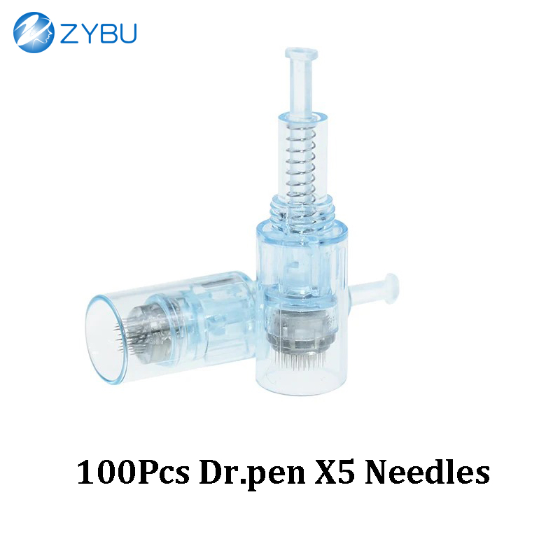 100Pcs Needles Cartridge For Dr.pen X5 Ultima Dermapen Machine Accessories Dr pen Consumables Head MTS Microneedling Stamp Derma Replacement Nano 9 12