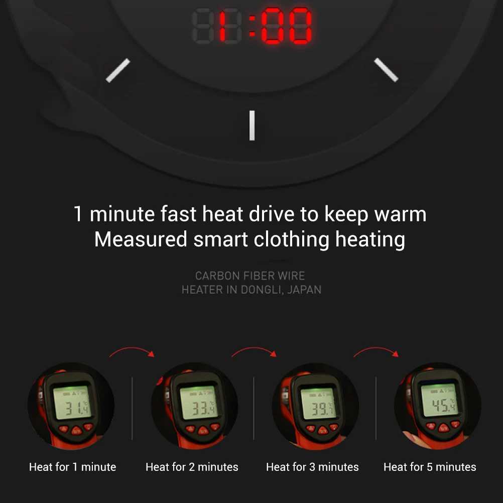 Winter USB Electric Heated Vest Heating Waistcoat Thermal Warm Jacket Electric Body Warmer for Unisex H251017