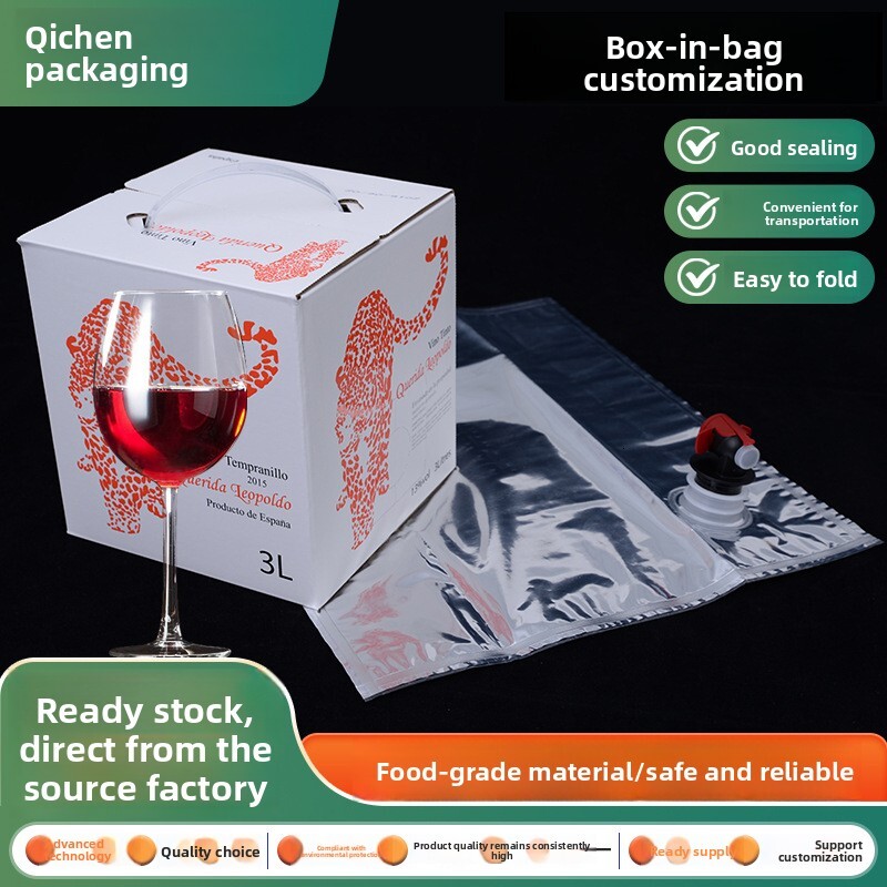 Custom-Capacity Sterile Wine Packaging: Wholesale Food-Grade BIB with Aluminum Laminate Bag and Butterfly Valve