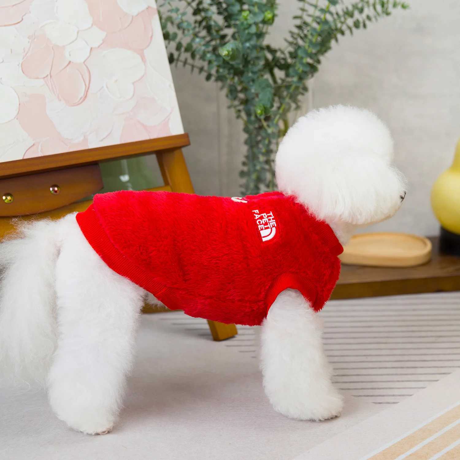 Thermal Warm Fleece Dog Hoodies Winter Dog Clothes for Small Medium DogsFrench Bulldog Chihuahua Yorkie Puppy Vest Pet ApparelW251017