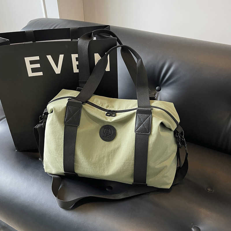 New Korean Style Simple Fashion Gym Bag Large Capacity Handheld Luggage Bag for Women High-End Feel Sports Travel Bag