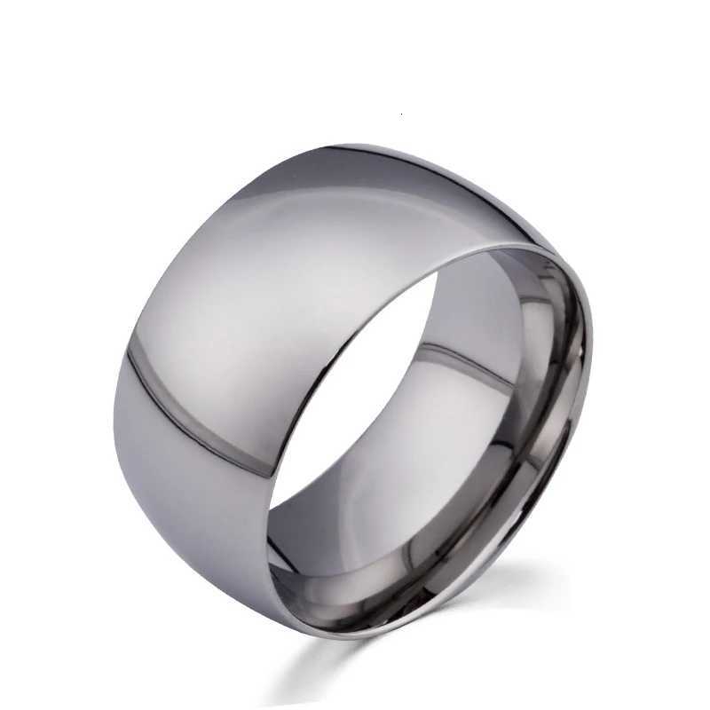 New Width 115mm Titanium Steel Ring Smooth Couple Ring for Men Wedding Jewelry Engagement GiftW251017