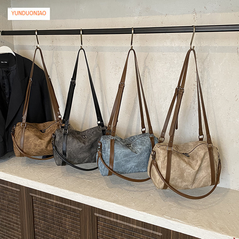 Autumn and winter new designer bag Boston bag large capacity women's shoulder bag fashion trend women's crossbody bag luxury handbag