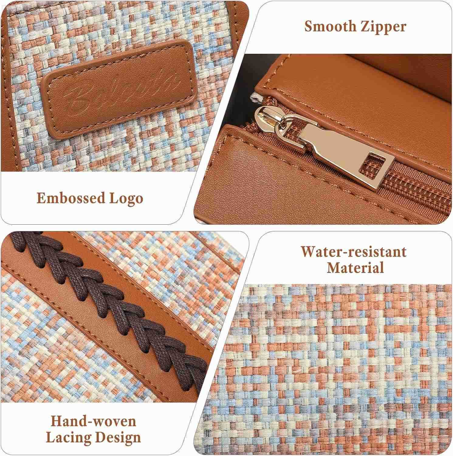 Medium Purse for Women PU Leather Tote Bag Western Satchel Handbag Purses Ladies Top Handle Crossbody Shoulder Bag Brown M251017