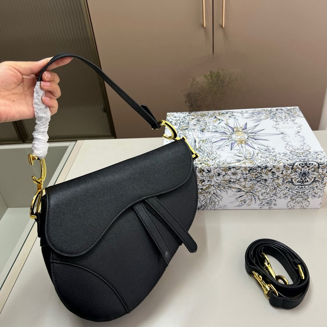 Luxury handbag retro high-quality explosive classic saddle bag D women's crossbody bag fashionable and versatile shoulder crossbody bag for daily