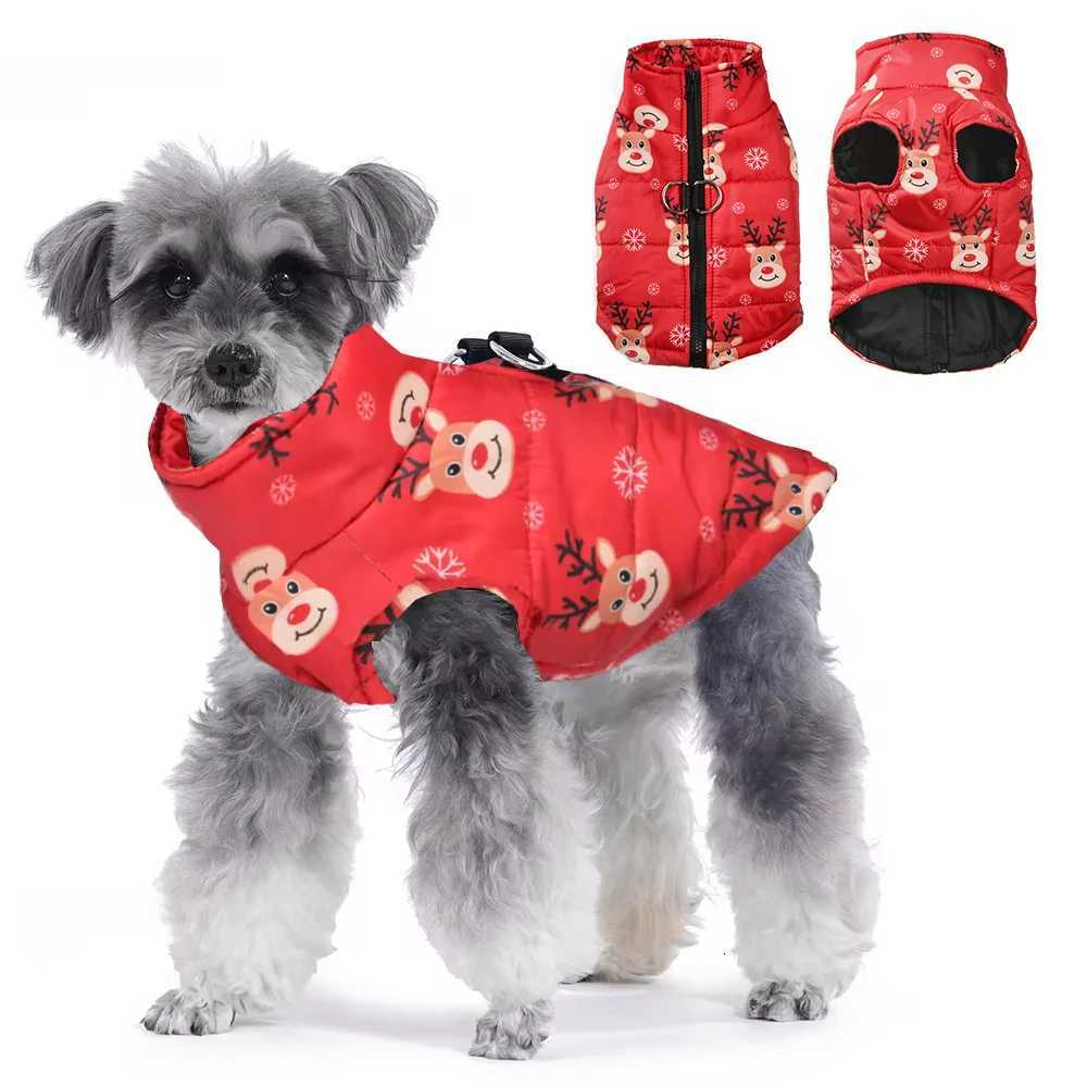 Winter Pet Costume For Small Medium Dogs New Year Party Dog Jacket For Christmas Deer Print Small Medium Pets Bulldog SchnauzerW251017