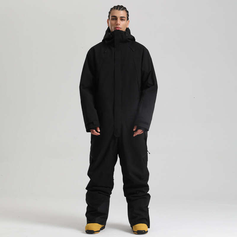 Men's Windproof Waterproof Breathable Loose Thickened Warm Snowboard Professional One-Piece New Ski Suit For Men
