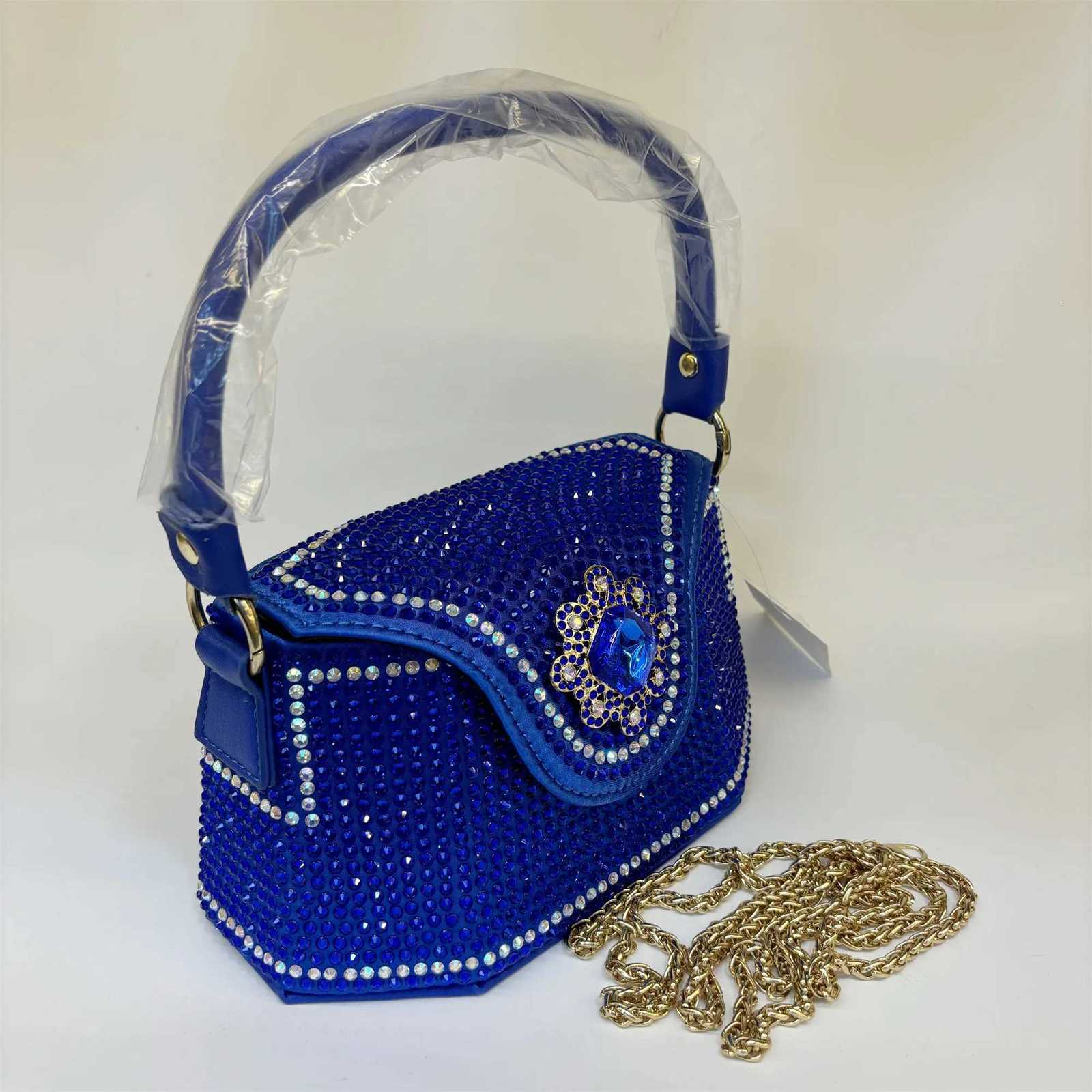 2025 Fashion Luxury Rhinestone Diamonds Shoulder Handbags For Women Thick Chain Crossbody Bag Ladies Handbag F58235 Z251017