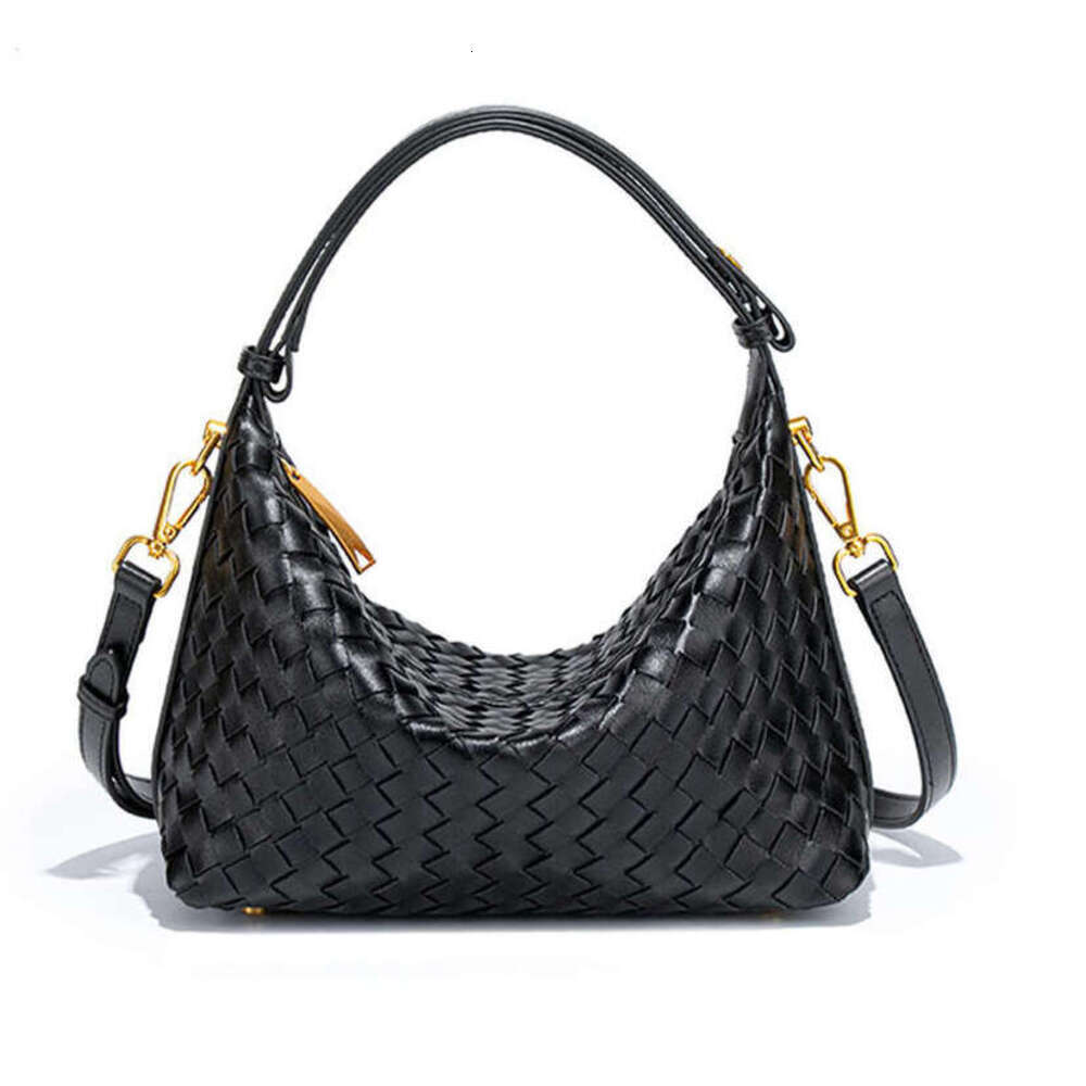 New Hand-Woven Handheld Lunch Box for Women, Commuting Casual Versatile Single Shoulder Crossbody Bento Bag