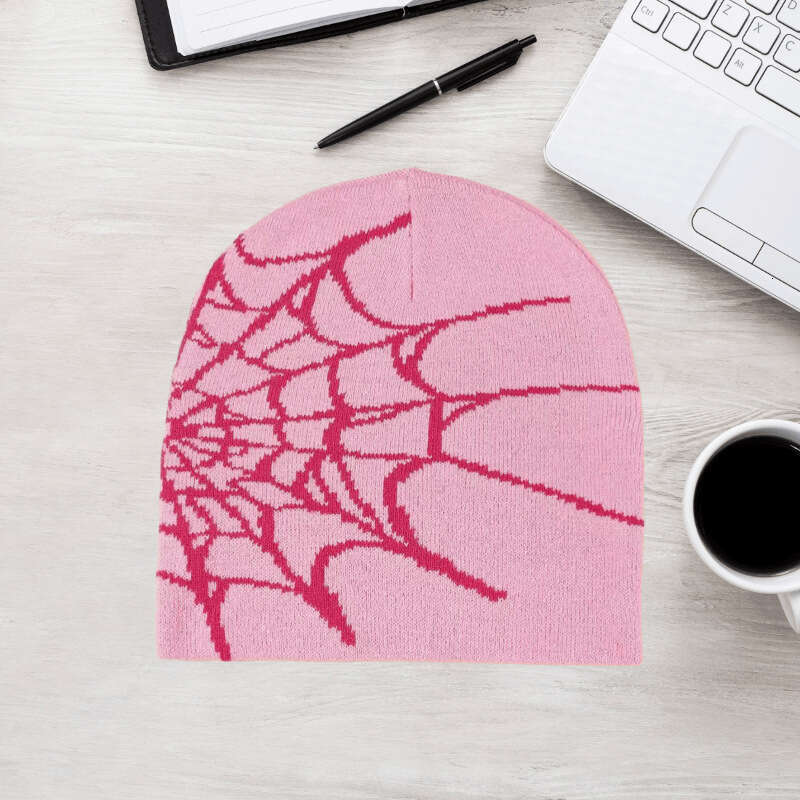 Beanie Designer Autumn Winter Unisex Spider Web Knitted Warm Trendy Hat Versatile Beanie
