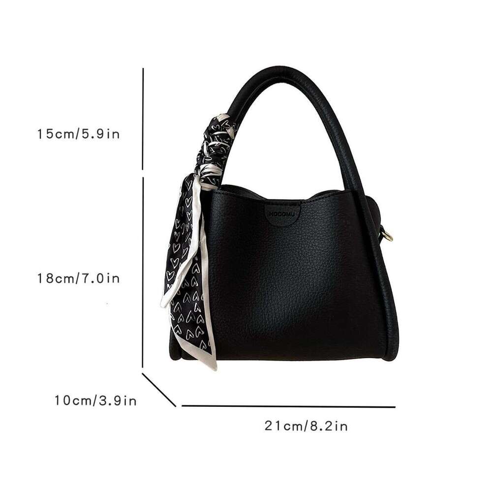 2025 Fashion Korean Version Simple Elegant Handheld Bucket Casual Versatile Shoulder Crossbody Women's Bag