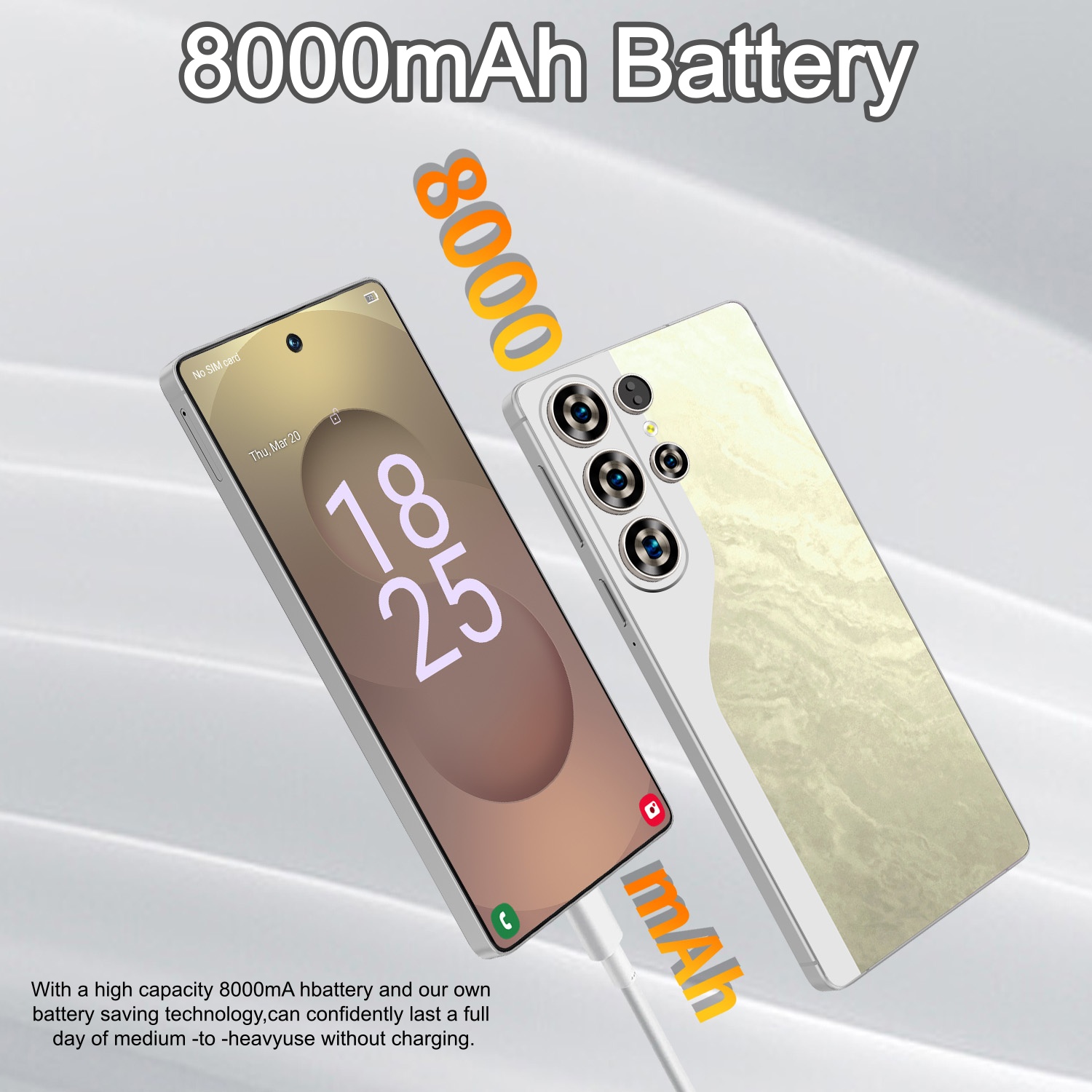 S26Ultra Global version Snapdragon 8 Elite 12 Core 7.3-inch Perforated Screen Resolution 1440*3200 5G Smartphone 72MP+108MP Battery 8000mAh Fast Charg