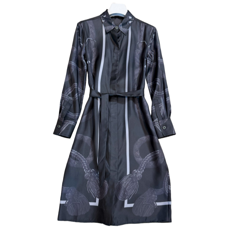 H brand designer silk shirt Brides Gala en Fleurs Womens summer shirt casual business shirt office lady Fashion OOTD88